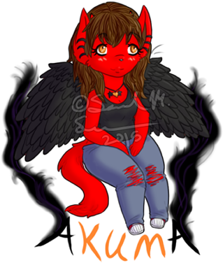 Akuma - Illustration (369x429), Png Download