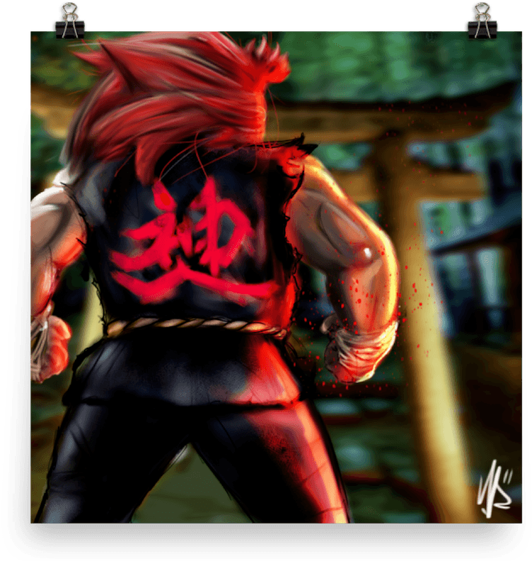 Image Of Akuma Poster - Poster (800x800), Png Download