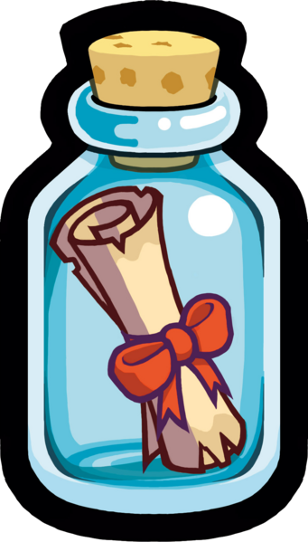 341px-mds Message In A Bottle - Pokémon Mystery Dungeon (341x599), Png Download