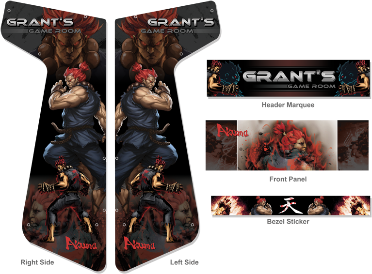 Akuma Layout - Akuma Street Fighter 4 (800x579), Png Download