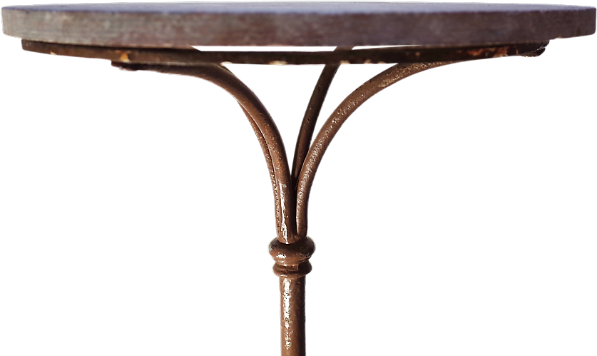Iron Based Cafe Table - Coffee Table (1159x768), Png Download