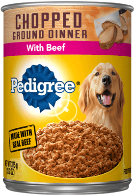 Pedigree Chopped Ground Dinner Beef - Pedigree Dog Can Food (300x400), Png Download
