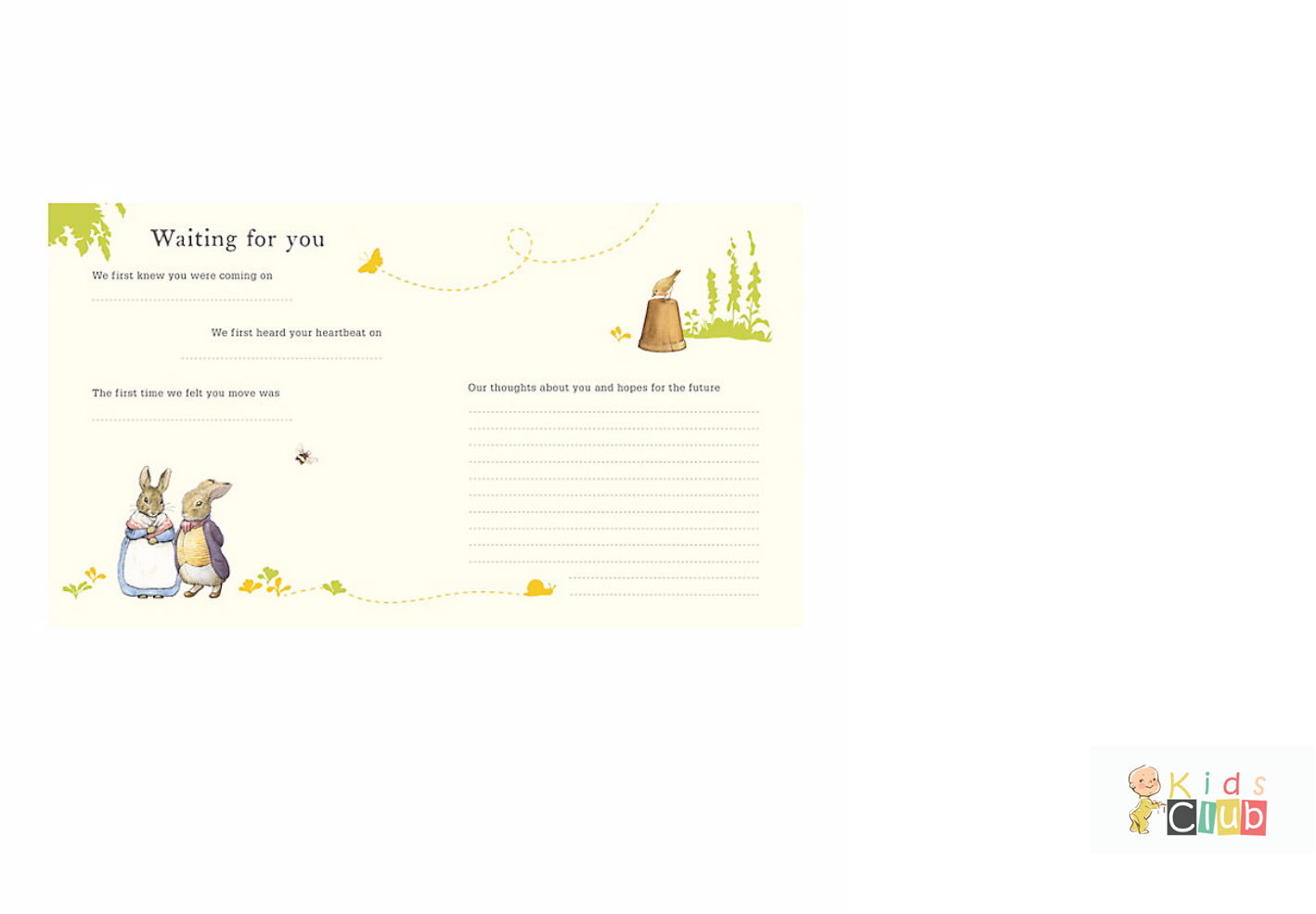 Peter Rabbit Record Book And Keepsake Box (1920x984), Png Download