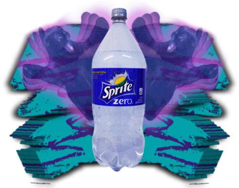 Net Art Vaporwave Seapunk Cyberwave Cyberfm Vapor Wave - Sprite Zero Lemon Lime Soda 12 Pack (500x385), Png Download