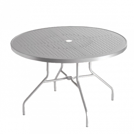Tropitone Round Boulevard Pattern Aluminum Umbrella - Tropitone Boulevard Dining Table (460x460), Png Download