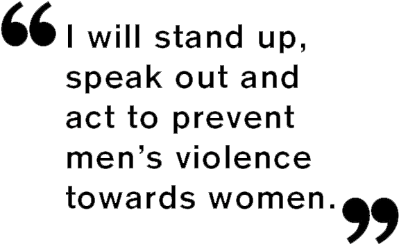 White Ribbon Pledge 'to Stand Up, Speak Out And Act - Quotes About Being Cool (608x387), Png Download