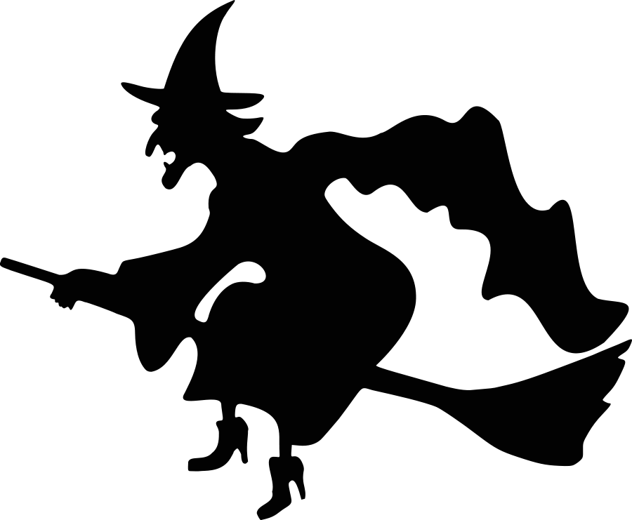 Free Halloween Black And White Halloween Border Clip - Silhouette Free Halloween Clipart (900x741), Png Download