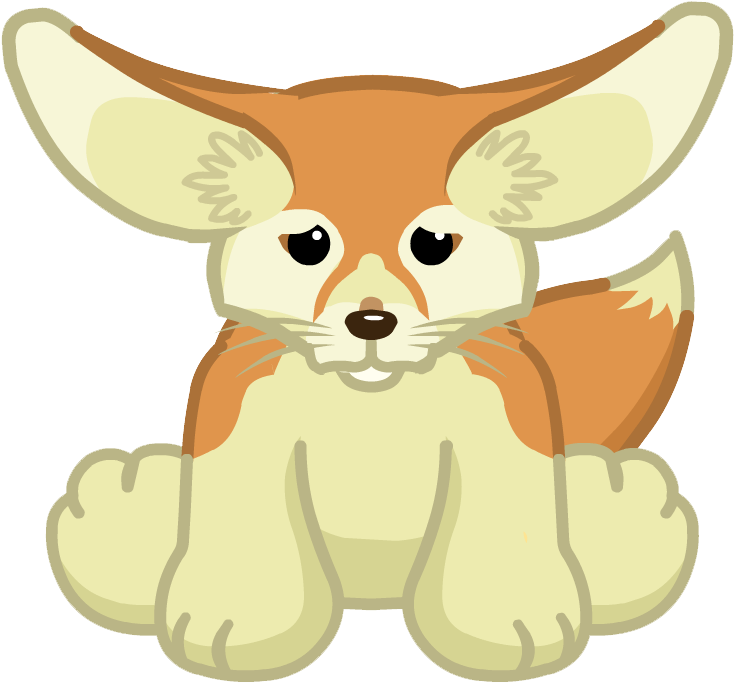 Fennec Fox Transparent Background - Dog Cartoon Clear Background (777x856), Png Download