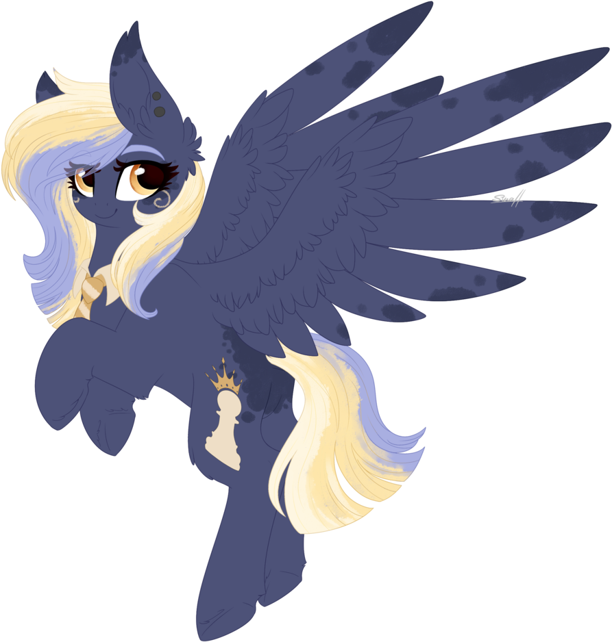 Cloud-drawings, Female, Gift Art, Mare, Necktie, Oc, - Cartoon (982x1024), Png Download