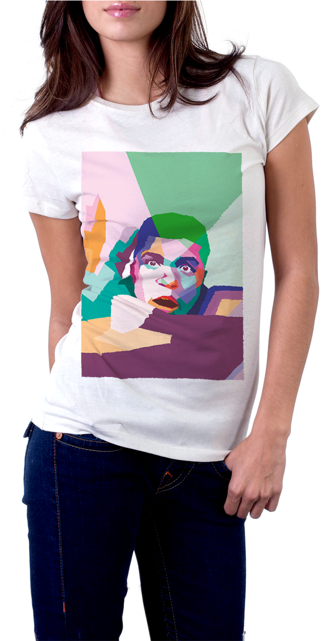 Muhammad Ali Pop Art Ladies T Shirt - Ladies T Shirt Png (1000x1250), Png Download