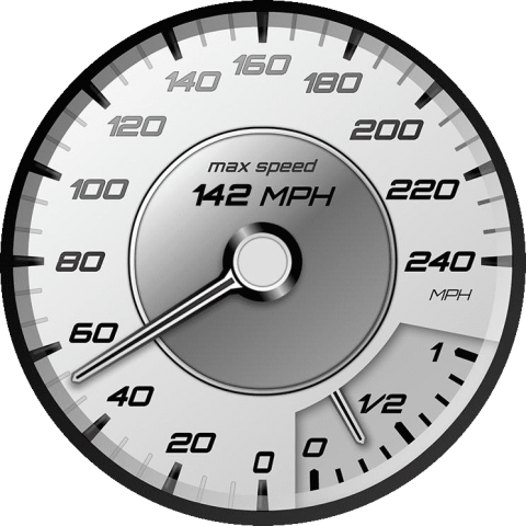 Free Png Speedometer Png Images Transparent - Speedometer And Tachometer Png (480x480), Png Download