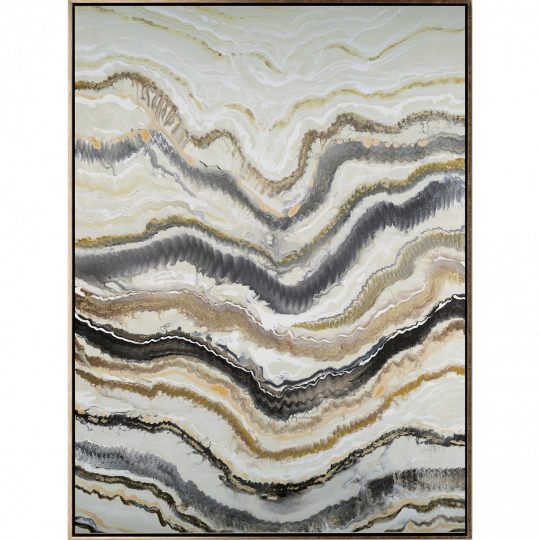 Agate Wall Décor - 'agate' Painting Print On Canvas (540x540), Png Download