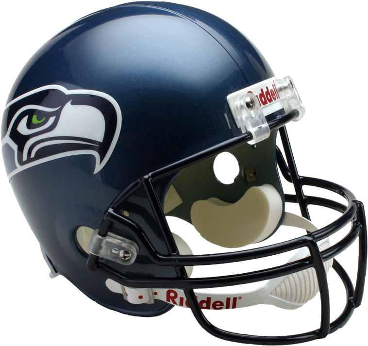 Nfl Riddell Replica Full-size-helmet Seattle Seahawks (900x812), Png Download