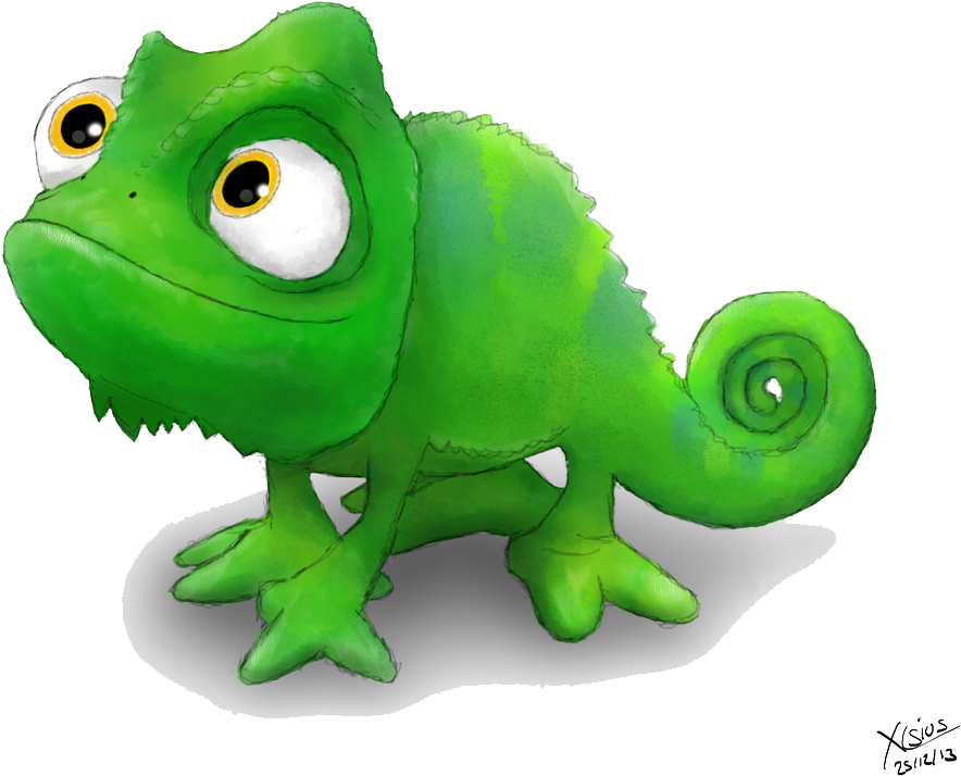 Freeuse Stock Disney Png Transparent Images All Free - Rapunzel Chameleon (1024x826), Png Download