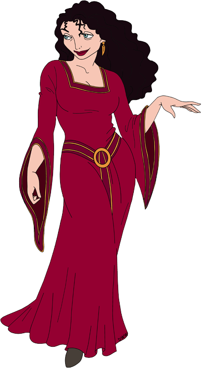 Disney's Tangled Clip Art Disney Clip Art Galore - Advanced Graphics Mother Gothel - Disney Villains Cardboard (400x731), Png Download