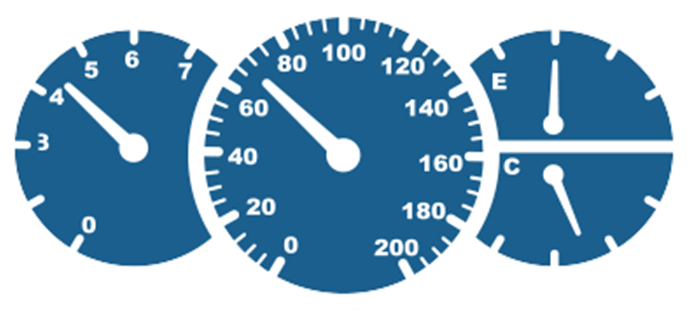 Dashboards And Quick Decisions - Speedometer Icons Png (700x430), Png Download