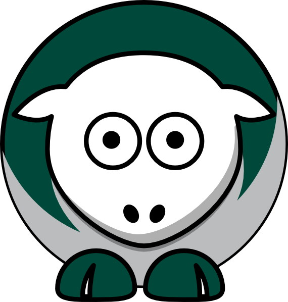 Sheep - Wagner Seahawks - Team Colors - College Football (570x598), Png Download