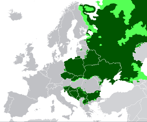 Slavs Are The Largest Indo European Ethno Linguistic - Slavic Europe (600x500), Png Download