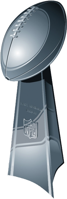 Autographed Super Bowl Footballs - Lombardi Trophy Png (281x674), Png Download