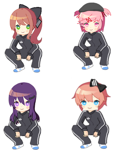 Edited Mediasome Slavic Chibis For Slavic - Doki Doki Literature Club! (511x560), Png Download