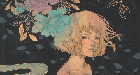 Audrey Kawasaki Prints (480x259), Png Download