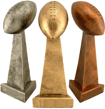 Trophies Football (400x441), Png Download
