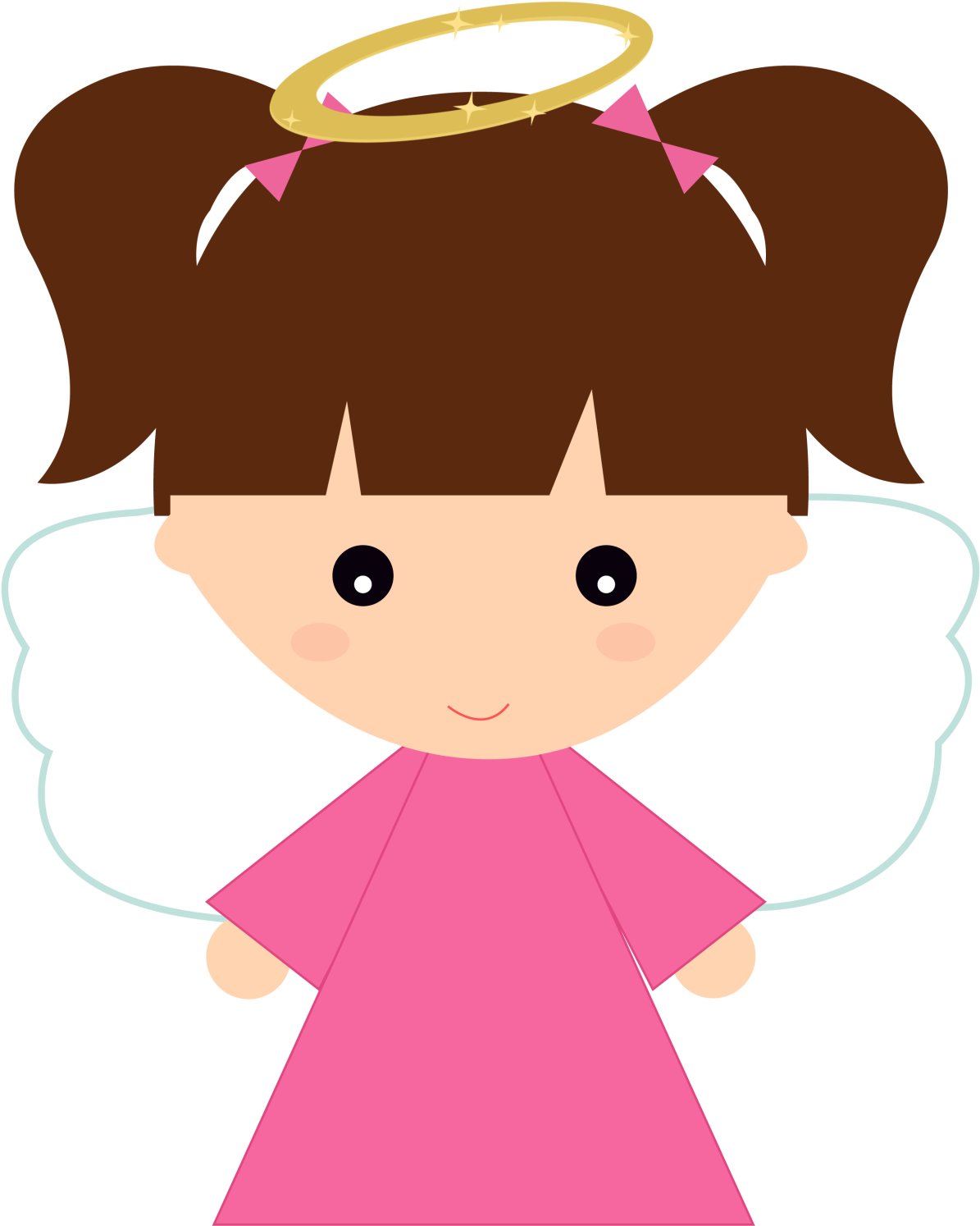 Download Now - Angelitos Niña (1236x1600), Png Download
