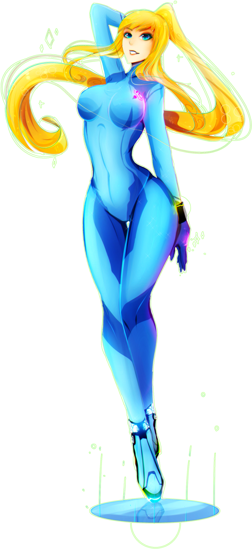 Samus Aran By Koveliana - Transparent Samus Aran (882x1920), Png Download