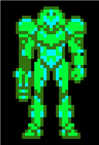 Samus Aran Gravity Suit - Cross (480x580), Png Download