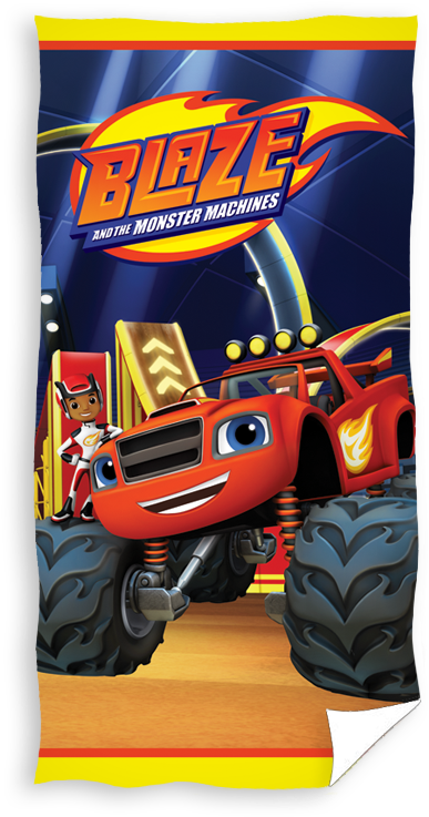 Blaze And The Monster Machines - Tiptrade Osuška Master Machines Blaze, 70 X 140 Cm (501x829), Png Download