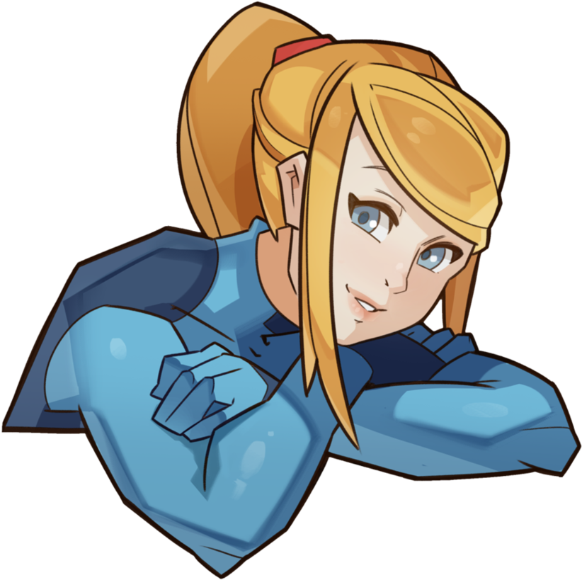 Other M Metroid - Samus Aran Face Transparent (906x881), Png Download