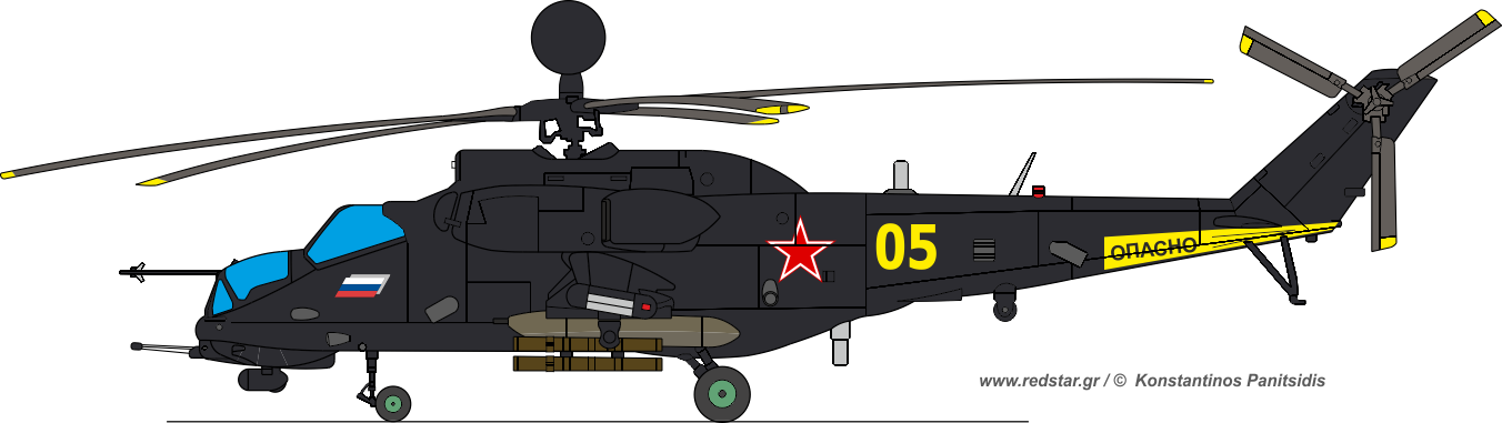 Mi-37 Tungus Attack Helicopter © K - Mi 37 Tungus (1352x381), Png Download