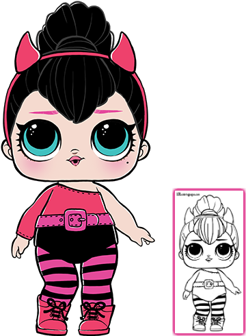 Lol Surprise Doll Coloring Pages Page 9 Color Your - Lol Surprise Serie 2 (403x550), Png Download