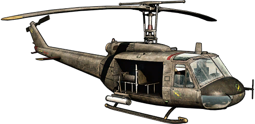 Bfbc2v Uh-1 Icon - Bell Uh 1 Png (526x256), Png Download