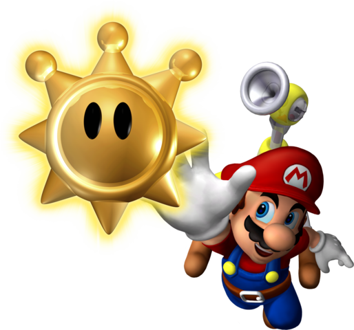 Mario Sunshine - Super Mario Sunshine Shine (514x480), Png Download