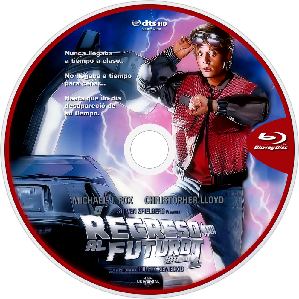 Back To The Future Bluray Disc Image - Back To The Future Blu Ray Disc (1000x1000), Png Download