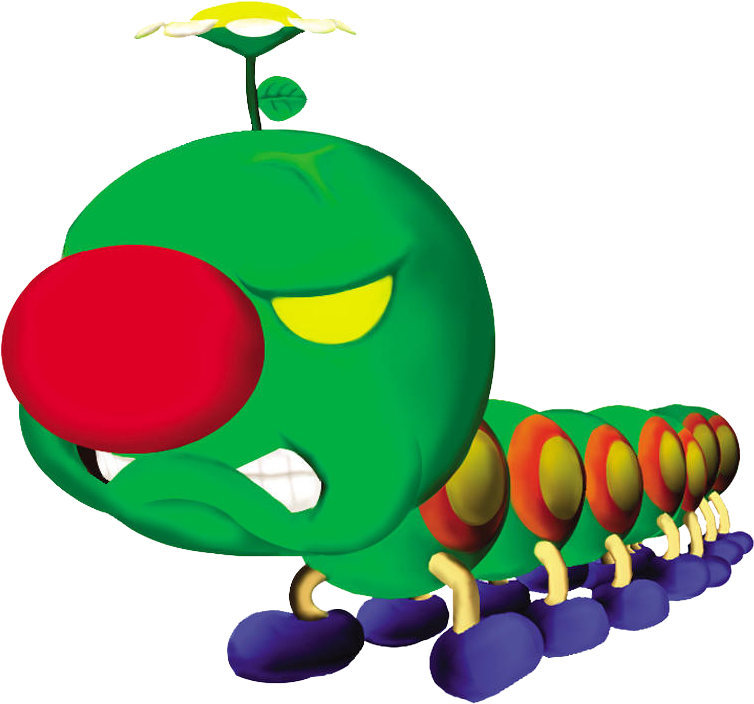 Floruga Sms - Wiggler Mario (932x768), Png Download