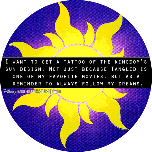 "i Want To Get A Tattoo Of The Kingdoms Sun Design - Disney Tangled (500x500), Png Download