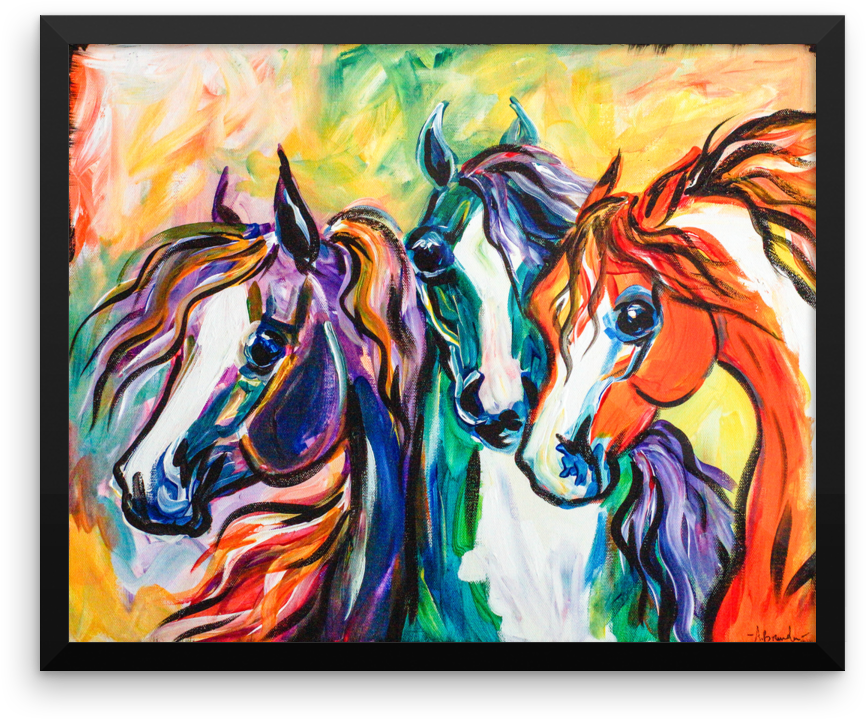 Framed Poster - Painting (1000x1000), Png Download