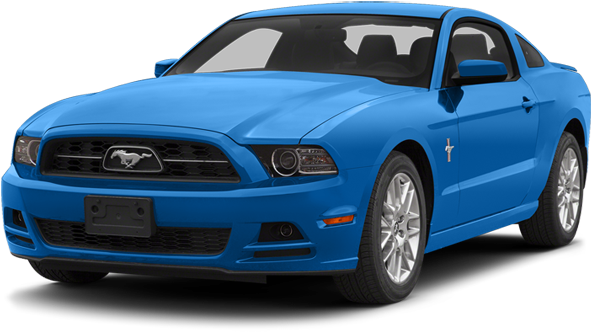 2014 Ford Mustang - Ford Mustang Blue Png (1000x500), Png Download