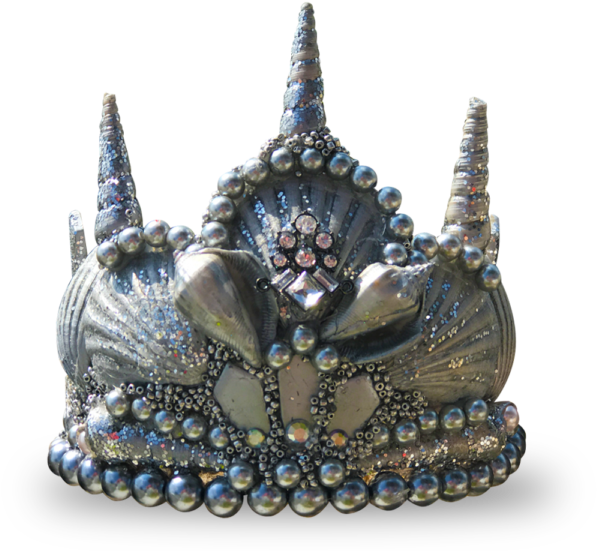 Silver Princess Seashell Crown - Mermaid Crown Png (600x600), Png Download