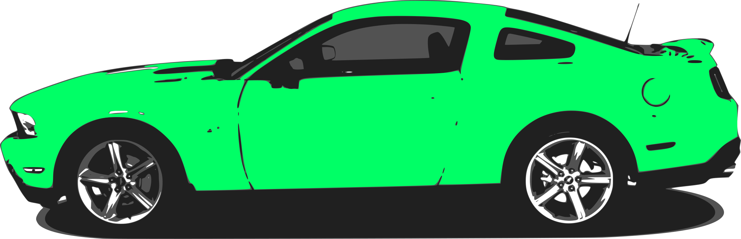 Mustang Png (2400x774), Png Download