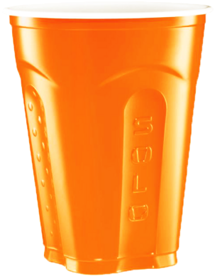 Orange Solo Cups Are Currently Available In New Haven, - Solo Plastic Cold Cups (309x400), Png Download