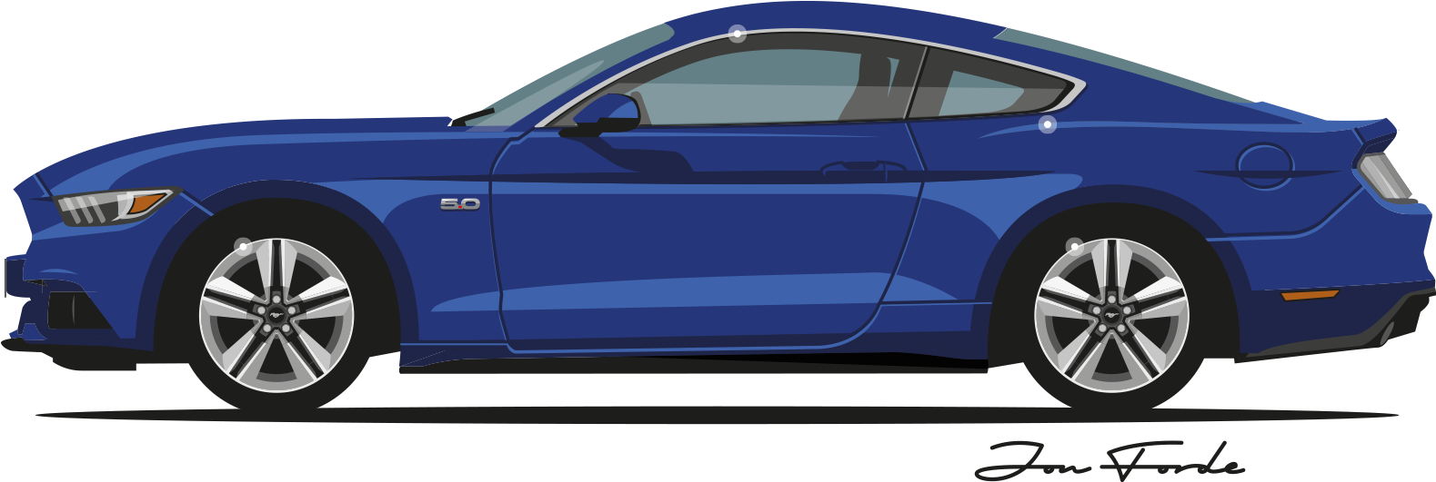 Ford Mustang Gt Png Clipart - Mustang Svt Cobra R Vector (1635x1635), Png Download