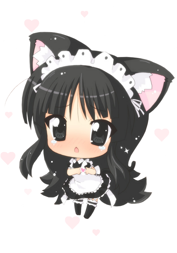 A Little Maid Neko For Today - Kawaii Neko Girl Chibi (600x845), Png Download