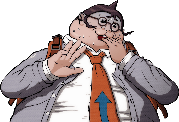 Hifumi Yamada Halfbody Sprite - Danganronpa Class Trial Background (721x491), Png Download
