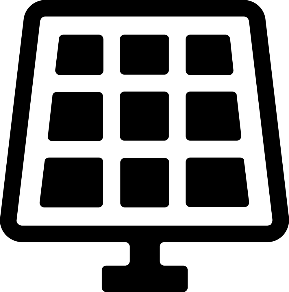 Solarpanel - Table View Icon Png (1000x1008), Png Download