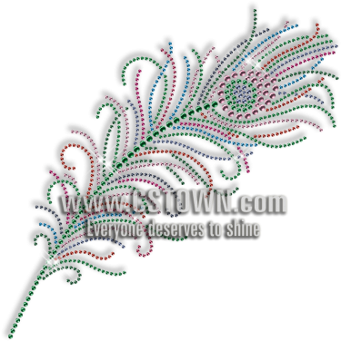 Best Custom Sparkling Rhinestone Beautiful Peacock - Rhinestone (416x416), Png Download