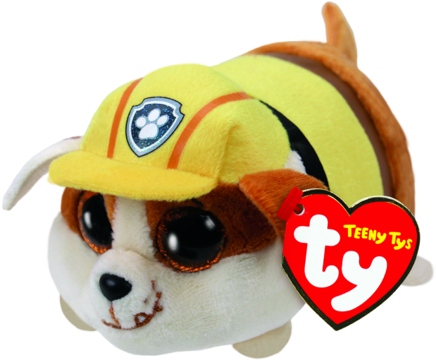 Paw Patrol Rubble The Bulldog - Rubble Paw Patrol Ty (650x526), Png Download