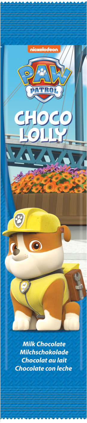Paw Patrol Choco Lolly Rubble (450x1480), Png Download